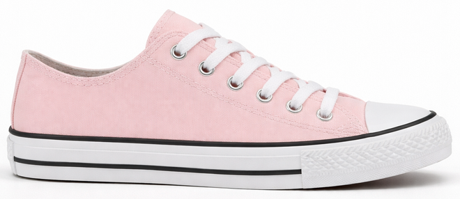 RÓŻOWE KLASYCZNE NISKIE TRAMPKI TENISÓWKI SZNUROWANE 1