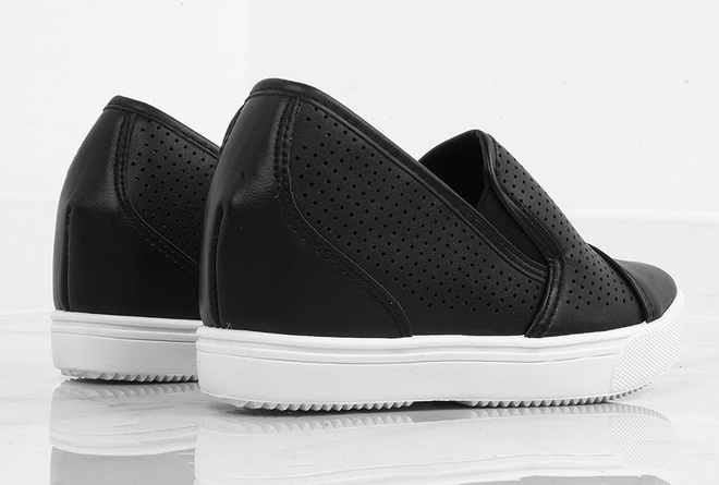 CZARNE SNEAKERSY NA KOTURNIE AGILLAS 6