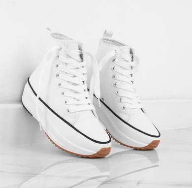 BIAŁE TRAMPKI SNEAKERSY MINDIE