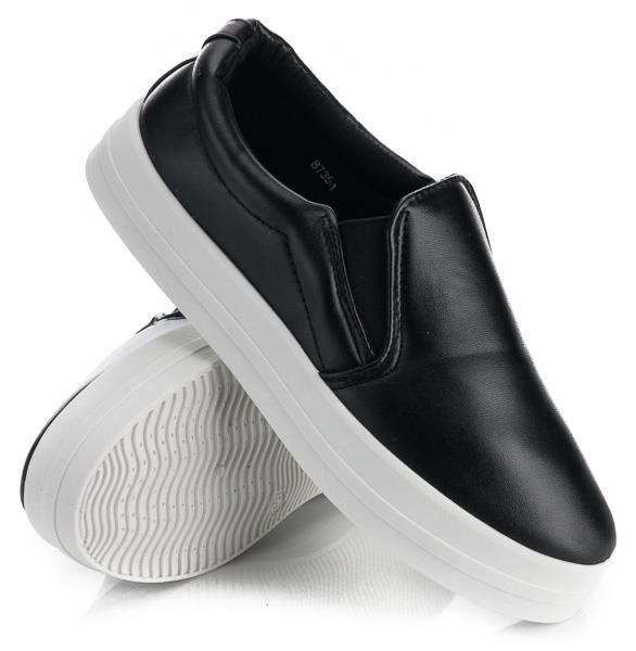 CZARNE TRAMPKI TENISÓWKI SLIP ON VIMI