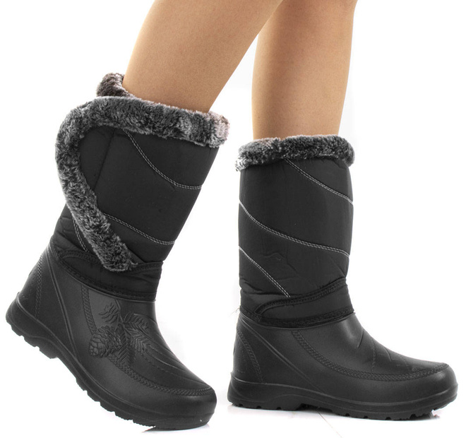 CZARNE SNIEGOWCE KALOSZE 4