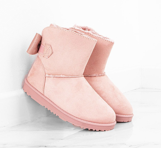 RÓŻOWE ZAMSZOWE ŚNIEGOWCE KIRI 4