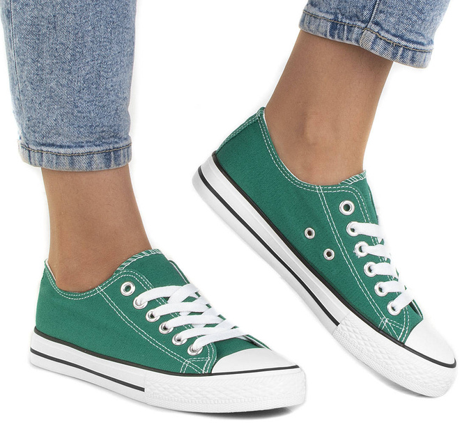 ZIELONE KLASYCZNE TRAMPKI FLEX 4