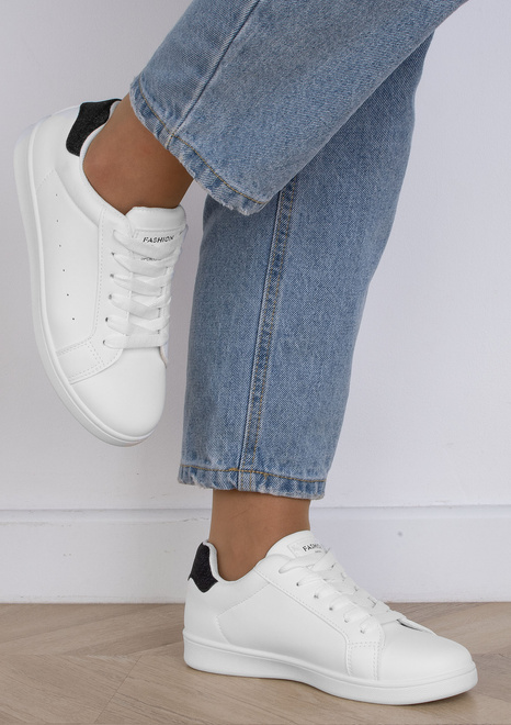 DAMSKIE BIAŁE SNEAKERSY TRAMPKI SKÓRZANE VENETY