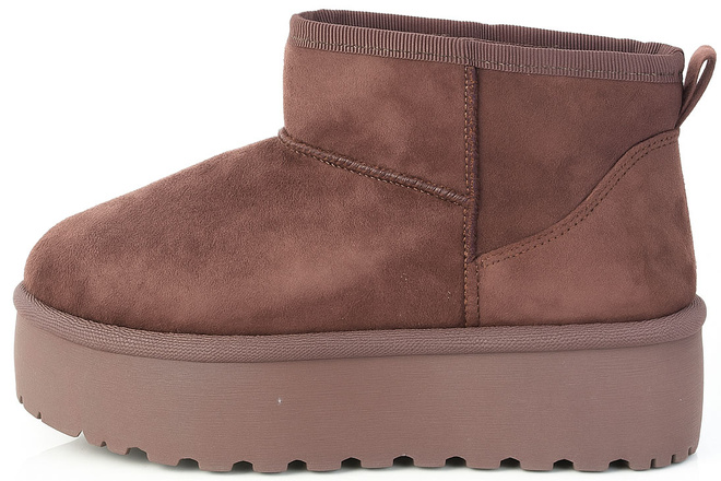 BRĄZOWE OCIEPLANE ŚNIEGOWCE BOTKI NA PLATFORMIE 3