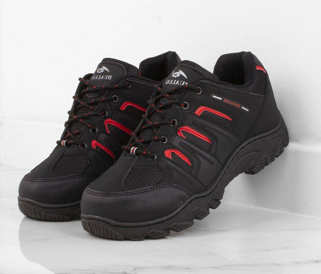 CZARNE MĘSKIE BUTY TREKKINGOWE