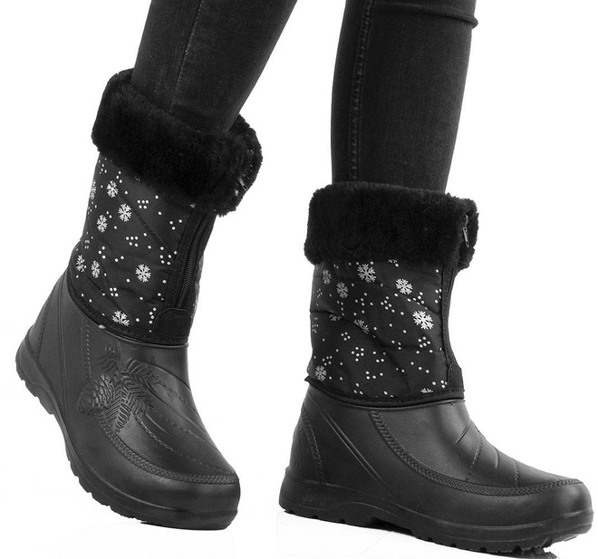 CZARNE SNIEGOWCE KALOSZE 4