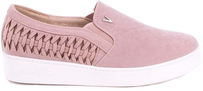 RÓŻOWE ZAMSZOWE TRAMPKI TENISÓWKI SLIP ON 1