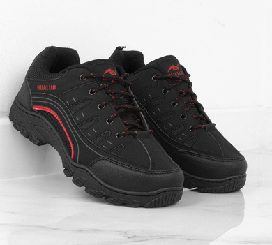 CZARNE MĘSKIE BUTY TREKKINGOWE