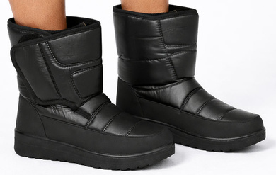 CZARNE ŚNIEGOWCE BOTKI NA RZEPY OCIEPLANE