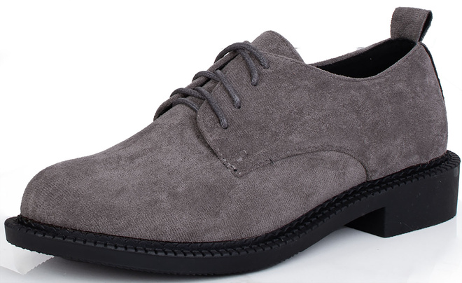 SZARE PÓŁBUTY ZAMSZOWE DAMSKIE SZNUROWANE SIRRO 4