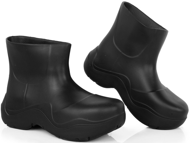 DAMSKIE CZARNE MATOWE KALOSZE BOTKI  2