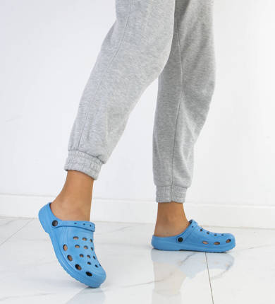 NIEBIESKIE LEKKIE KLAPKI  KROKSY