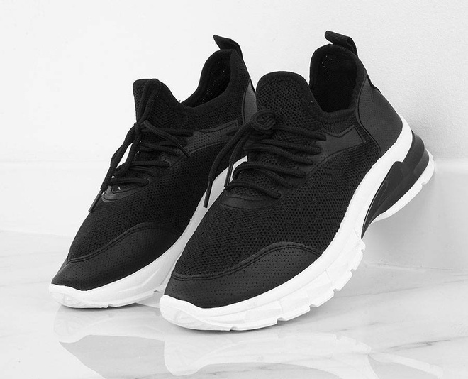 CZARNE SNEAKERSY NA GRUBEJ PODESZWIE JODDEN 2