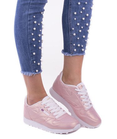 RÓŻOWE SPORTOWE SNEAKERSY CLASSY