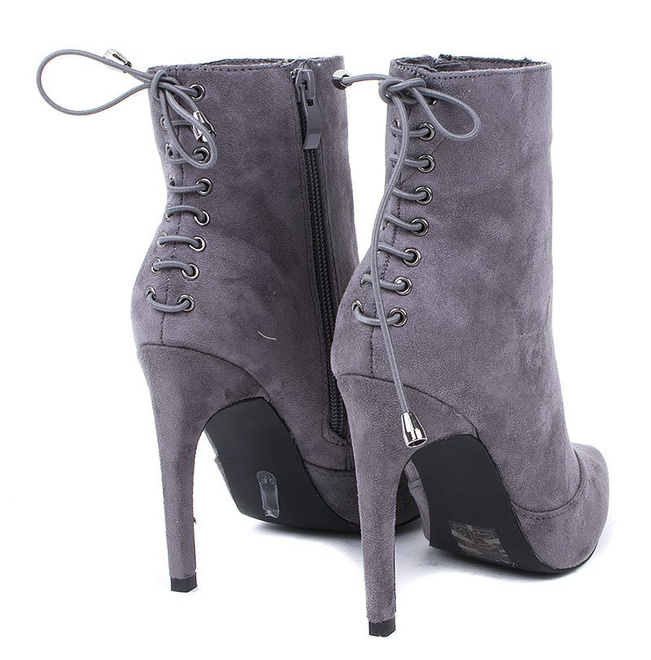 SZARE OCIEPLANE ZAMSZOWE BOTKI NA SZPILCE BECKY 4