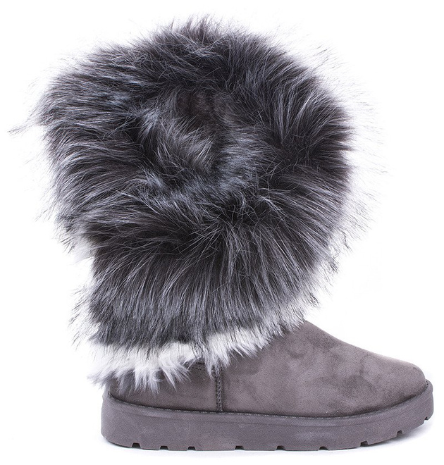 SZARE OCIEPLANE BOTKI ŚNIEGOWCE W STYLU EMU JULIE 4
