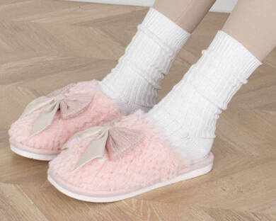 RÓŻOWE KAPCIE OCIEPLANE KLAPKI HELEN