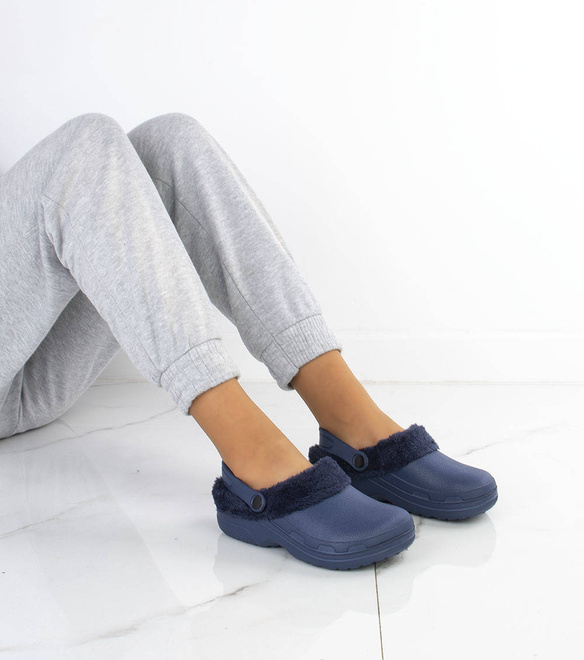 GRANATOWE OCIEPLANE KLAPKI CHODAKI KROKSY  6