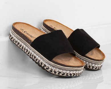 CZARNE KLAPKI ESPADRYLE LOVIES