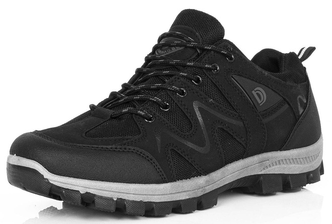 CZARNE MĘSKIE OCIEPLANE BUTY TREKKINGOWE 3