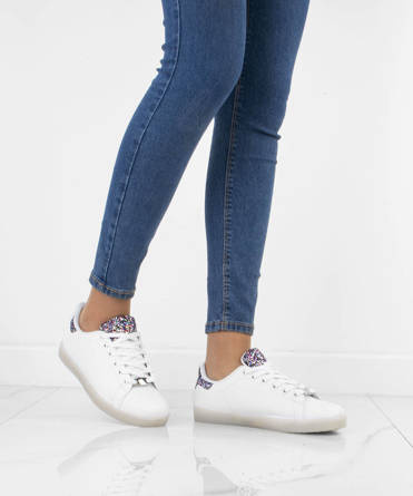 BIAŁE ADIDASY SPORTOWE SNEAKERSY GRUBA PODESZWA