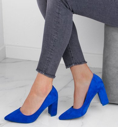 NIEBIESKIE ZAMSZOWE CZÓŁENKA NA SŁUPKU W SZPIC GLORIS 