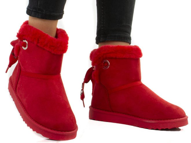 CZERWONE OCIEPLANE ŚNIEGOWCE BOTKI DIVINE 4