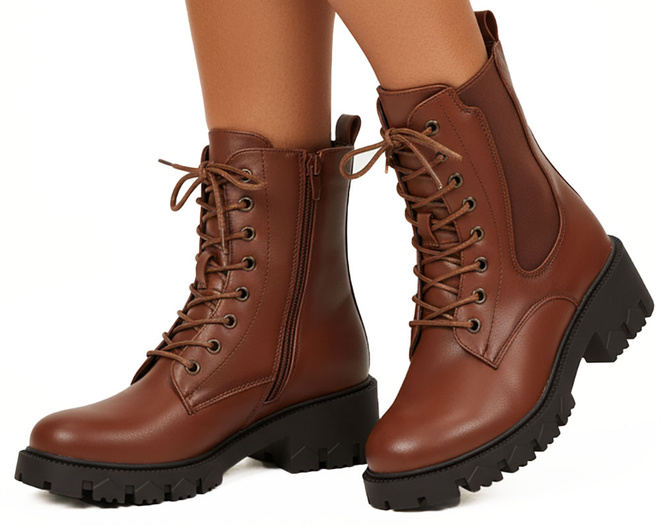 CAMEL BOTKI OCIEPLANE TRAPERY NA PLATFORMIE ALMILA 4