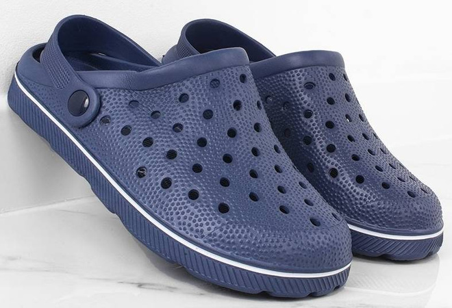 GRANATOWE LEKKIE KLAPKI CHODAKI KROKSY  4