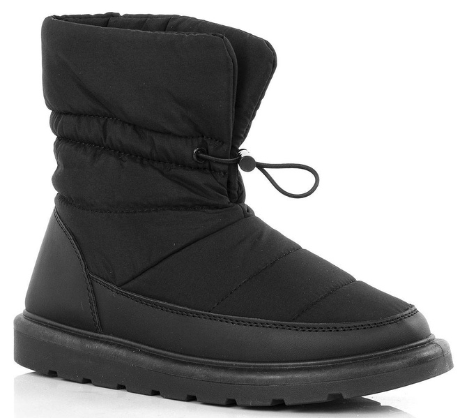 CZARNE OCIEPLANE ŚNIEGOWCE BOTKI PIKOWANE SIA 1