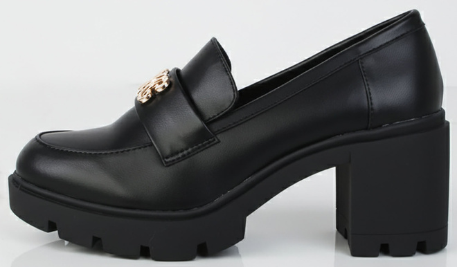 KLASYCZNE CZARNE DAMSKIE PÓŁBUTY NA SŁUPKU MOLLO 2