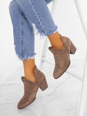  ZAMSZOWE BOTKI KOWBOJKI NA SŁUPKU KHAKI VERA 