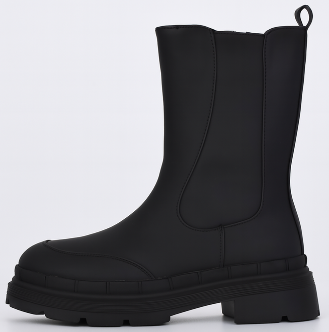 WYSOKIE CZARNE DAMSKIE BOTKI OCIEPLANE ZAMEK BLENOR 3