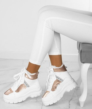 BIAŁE OCIEPLANE ŚNIEGOWCE TRAPERY PROLIS