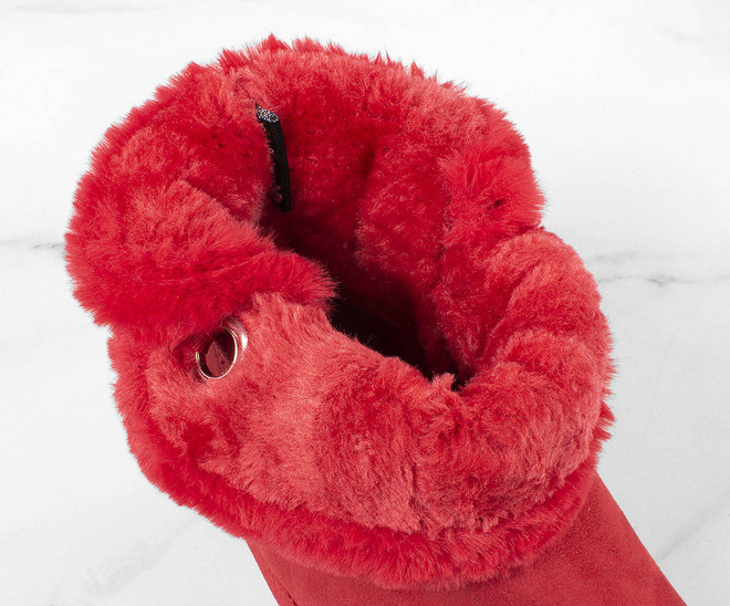 CZERWONE OCIEPLANE ŚNIEGOWCE BOTKI DIVINE 9