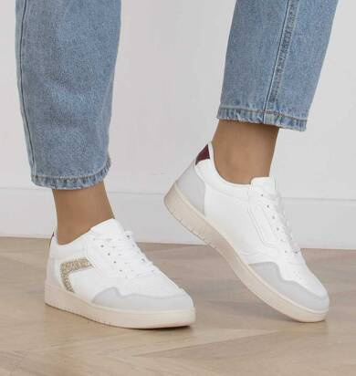 BIAŁE SNEAKERSY TRAMPKI SKÓRZANE SPORTOWE HAVANA