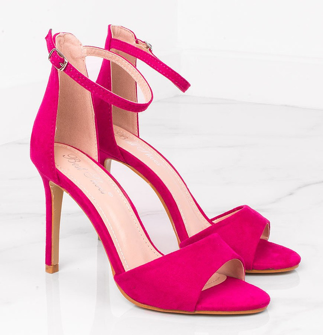 FUKSJA ZAMSZOWE SZPILKI SANDAŁY COLLIN 2