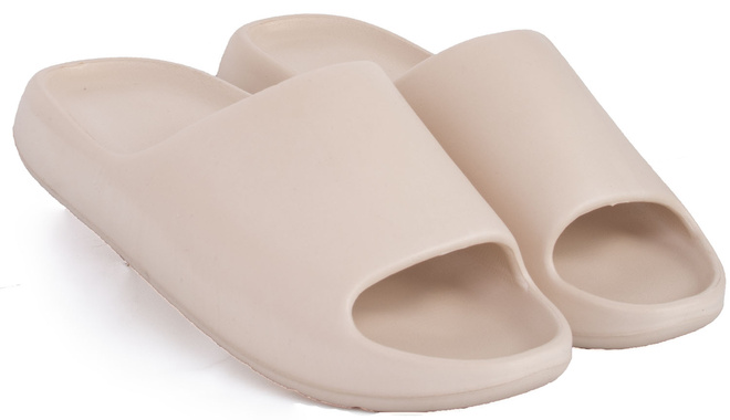 MĘSKIE BEŻOWE PIANKOWE WYGODNE KLAPKI