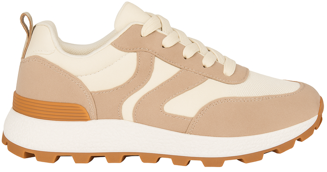 DAMSKIE BEŻOWE SNEAKERSY SPORTOWE TRAMPKI ECLER 1