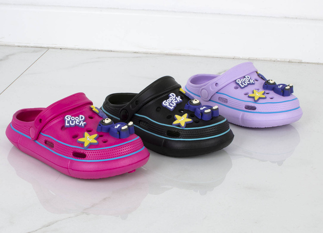 CZARNE KLAPKI DZIECIĘCE WSUWANE  5