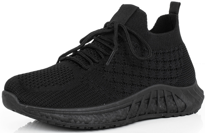 DAMSKIE CZARNE BUTY LEKKIE SNEAKERSY GRASA 3