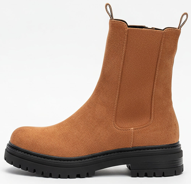 DAMSKIE CAMEL ZAMSZOWE BOTKI TRAPERY ZA KOSTKĘ GALANDIA 3