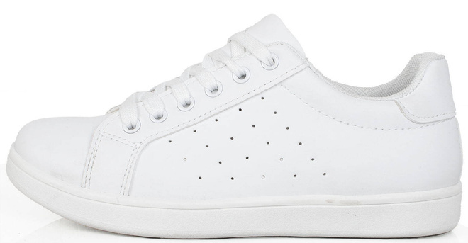 BIAŁE SNEAKERSY TRAMPKI KLASYCZNE SZNUROWANE HERMIA 3