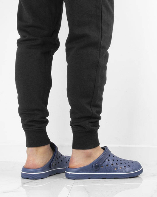 GRANATOWE LEKKIE KLAPKI CHODAKI KROKSY  5