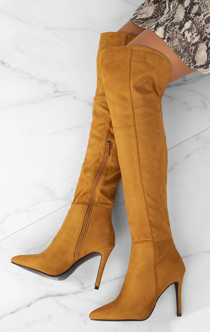 KOZAKI ZA KOLANO ŻÓŁTE PARIS