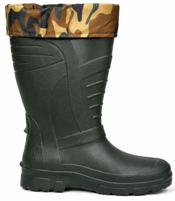 ZIELONE MĘSKIE KALOSZE PIANKOWE WYSOKIE 1