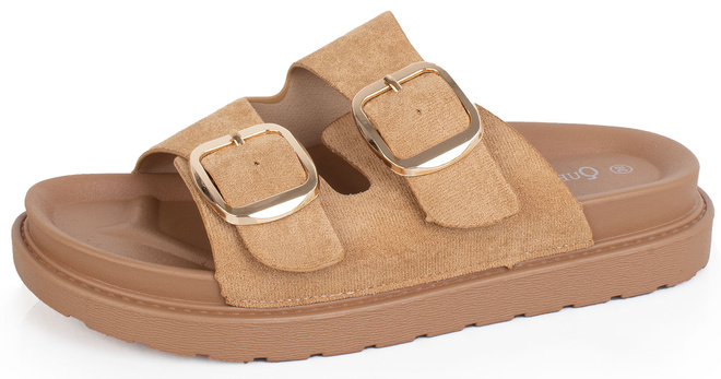 CAMEL KLAPKI Z KLAMRAMI ZAMSZOWE GUMOWA PODESZWA ARMINA 3