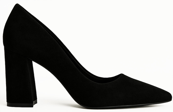 CZARNE CZÓŁENKA ZAMSZOWE NA SŁUPKU W SZPIC MIVANA 1