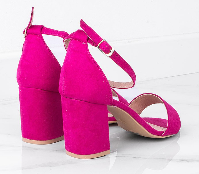 ZAMSZOWE SANDAŁY FUKSJA NA SŁUPKU LOLLY 3